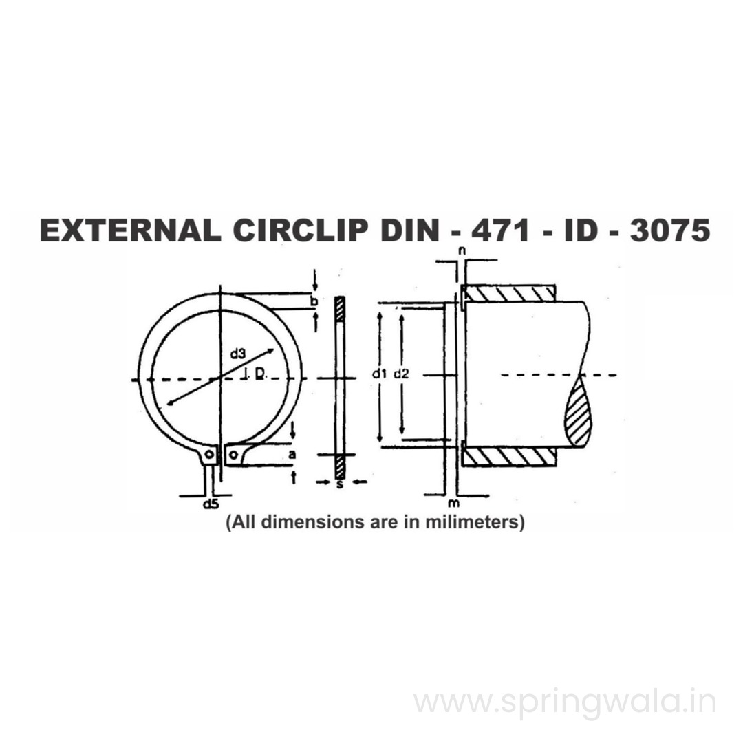 External circlip 20 mm