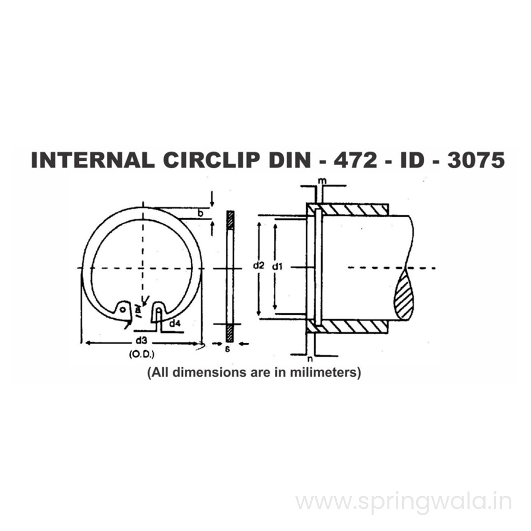Internal circlip 80 mm